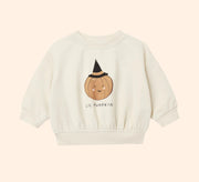 Quincy Mae Halloween Relaxed Fleece Sweatshirt - Lil Pumpkin | HONEYPIEKIDS