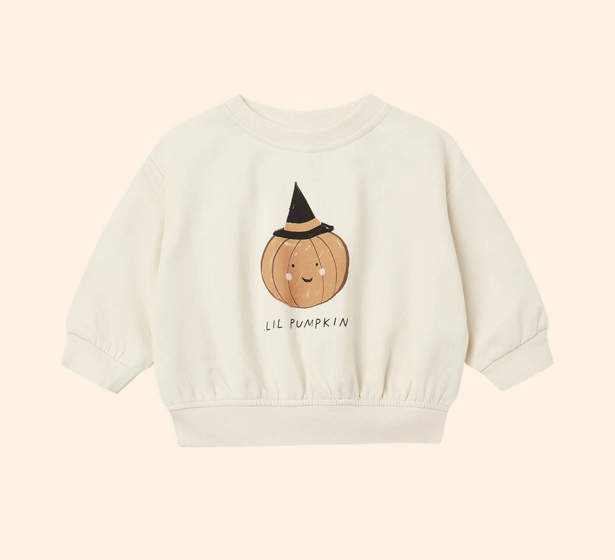 Quincy Mae Halloween Relaxed Fleece Sweatshirt - Lil Pumpkin | HONEYPIEKIDS