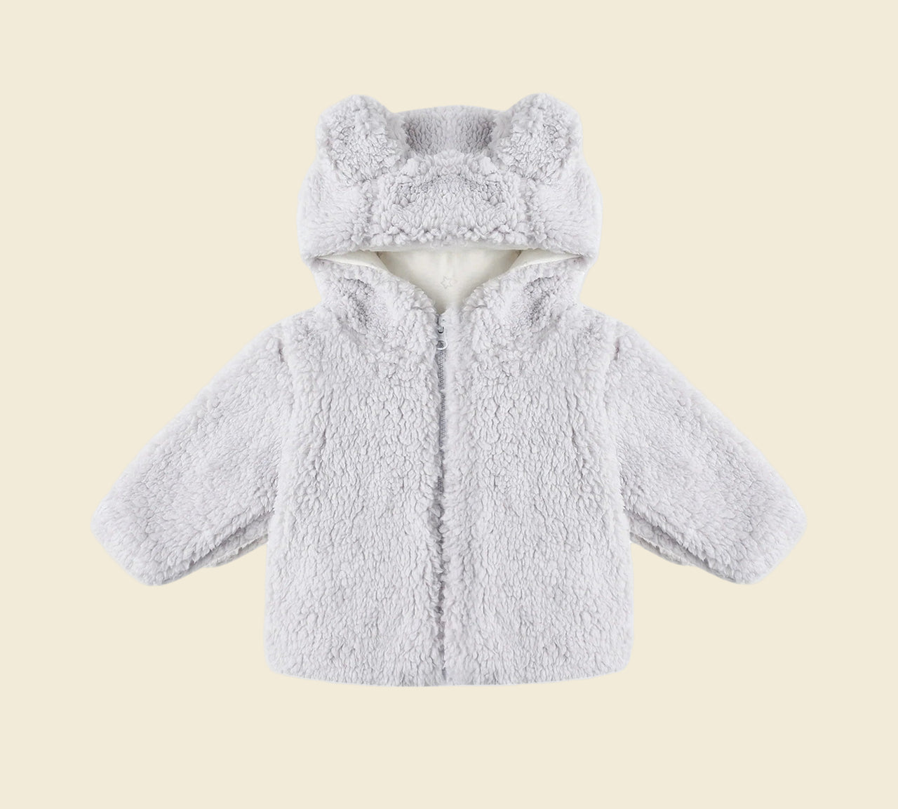 Quincy Mae Infant Bear Jacket - Frost | HONEYPIEKIDS | Baby Cold Weather Coats