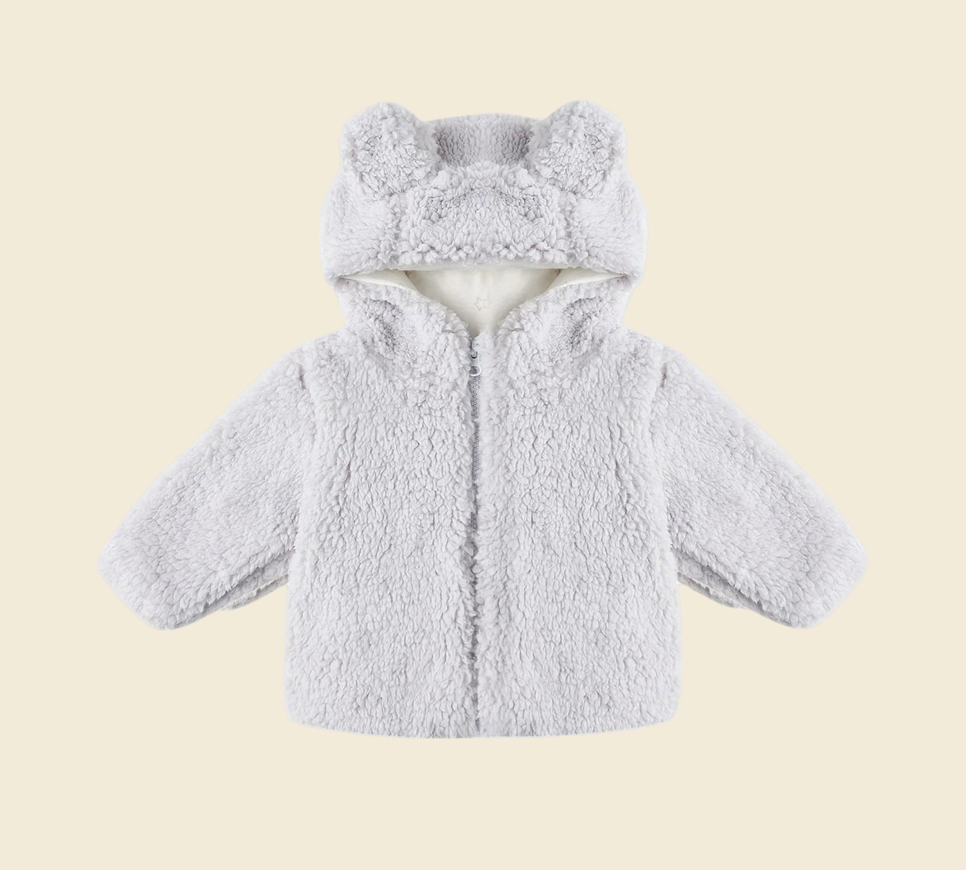 Quincy Mae Infant Bear Jacket - Frost | HONEYPIEKIDS | Baby Cold Weather Coats