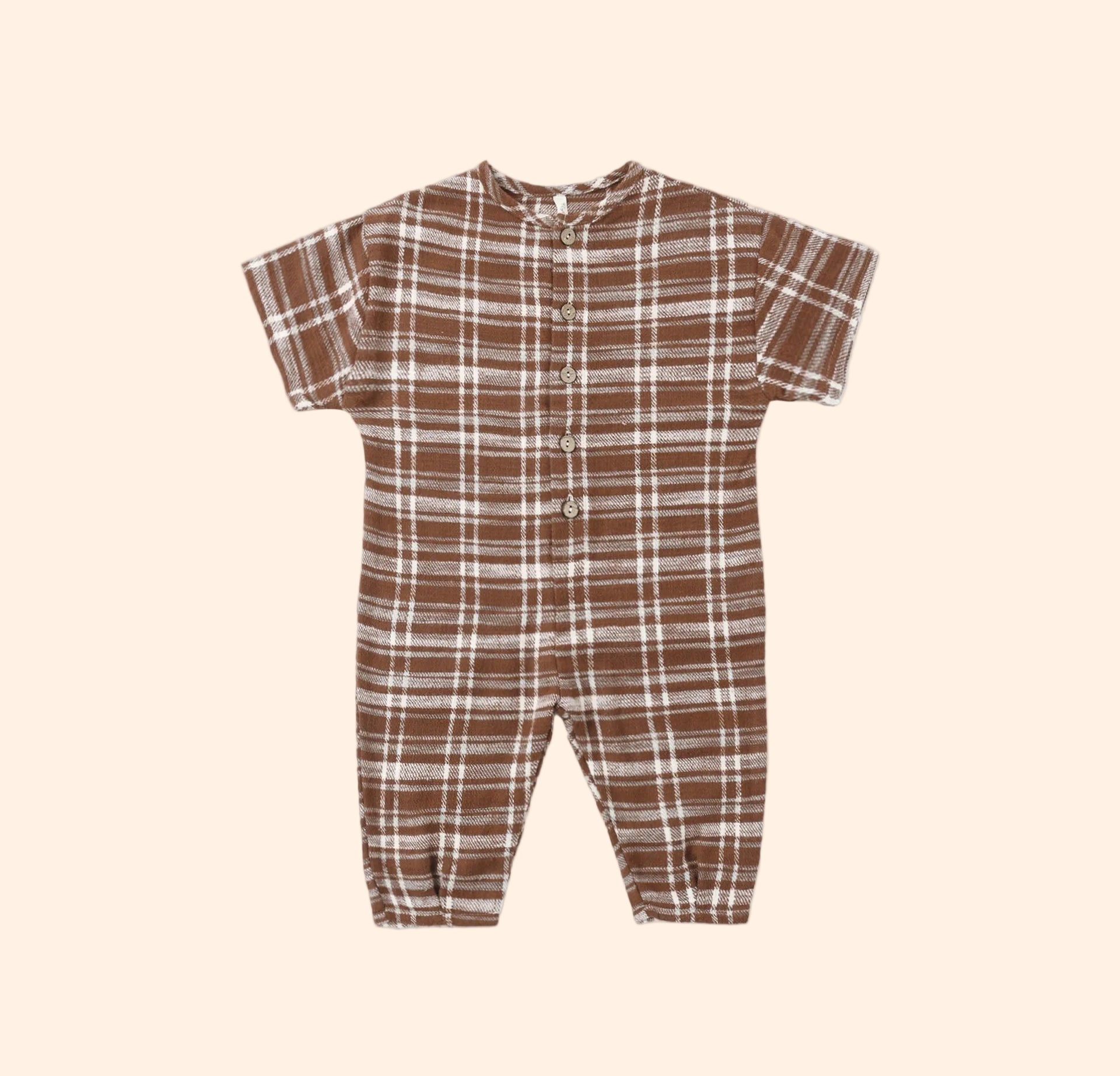 Rylee + Cru Boys Hayes Jumpsuit - Aspen Plaid | HONEYPIEKIDS