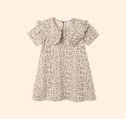 Rylee + Cru Collared Denim Mini Dress - Leopard | HONEYPIEKIDS