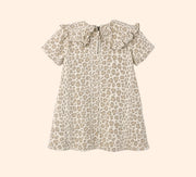 Rylee + Cru Collared Denim Mini Dress - Leopard | HONEYPIEKIDS
