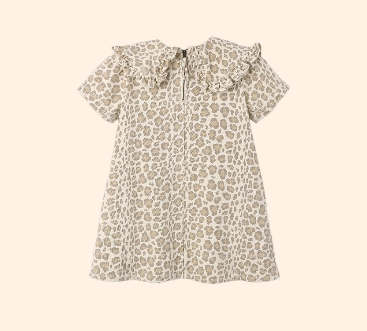 Rylee + Cru Collared Denim Mini Dress - Leopard | HONEYPIEKIDS