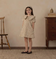 Rylee + Cru Collared Denim Mini Dress - Leopard | HONEYPIEKIDS