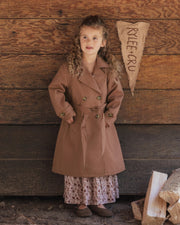 Rylee + Cru Girls Trench Coat - Clay | HONEYPIEKIDS