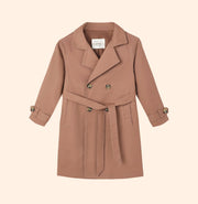 Rylee + Cru Girls Trench Coat - Clay | HONEYPIEKIDS