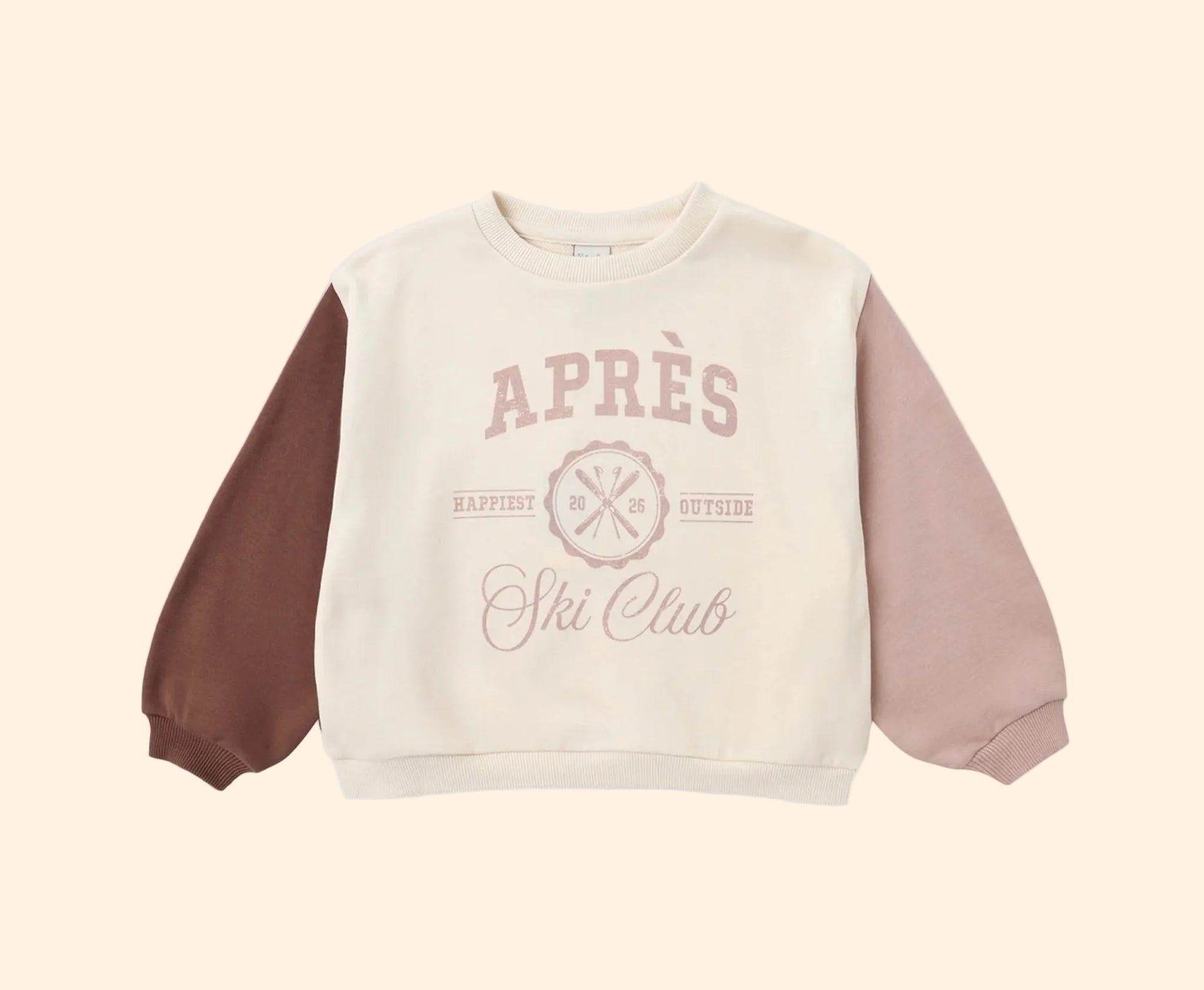 Rylee + Cru Legend Sweatshirt Apres Ski Club Natural | HONEYPIEKIDS