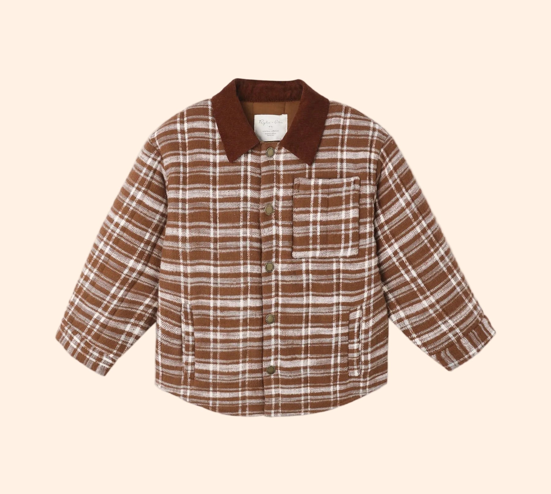Rylee + Cru Nashville Quilted Jacket Aspen Plaid | HONEYPIEKIDS