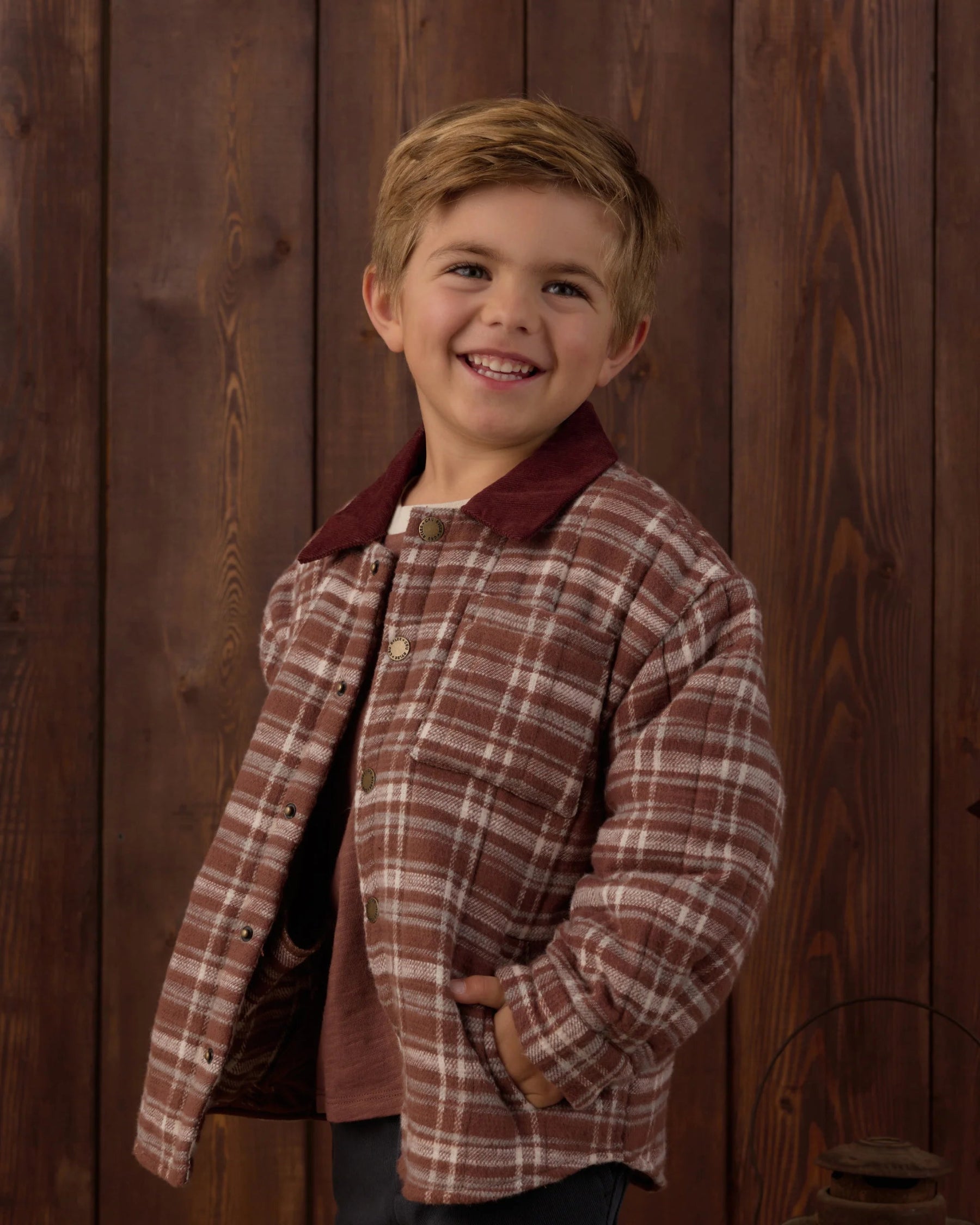 Rylee + Cru Nashville Quilted Jacket Aspen Plaid | HONEYPIEKIDS