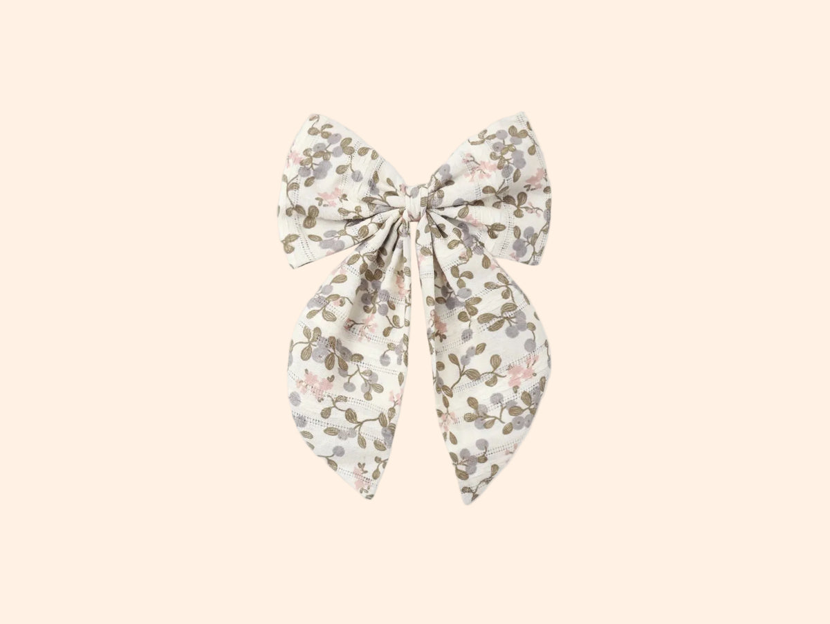 Rylee + Cru Oversized Bow - Winter Garden | HONEYPIEKIDS