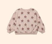 Rylee + Cru Oversized Sweatshirt Daisy Rosewood | HONEYPIEKIDS