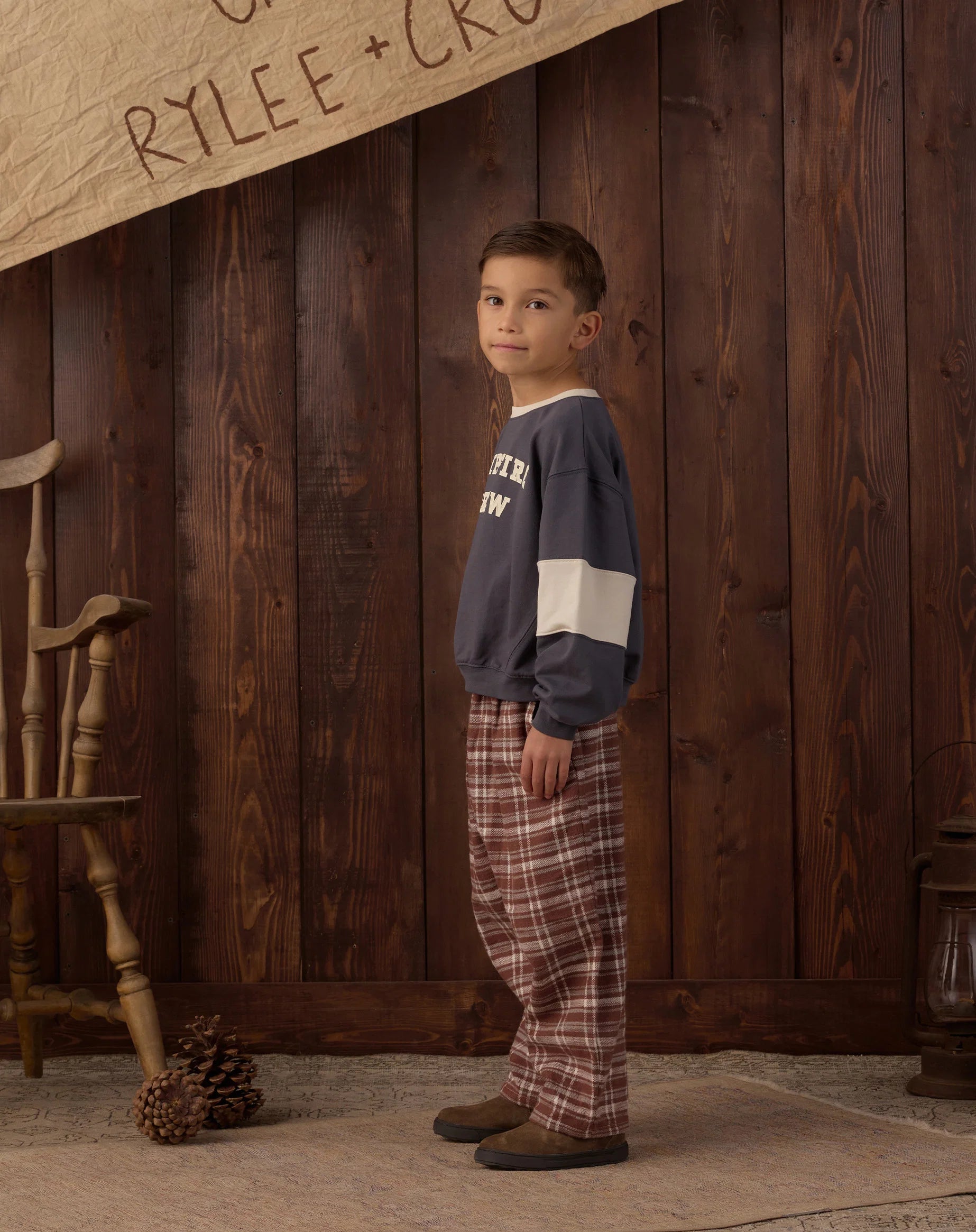 Rylee + Cru Palmer Pant - Aspen Plaid | HONEYPIEKIDS
