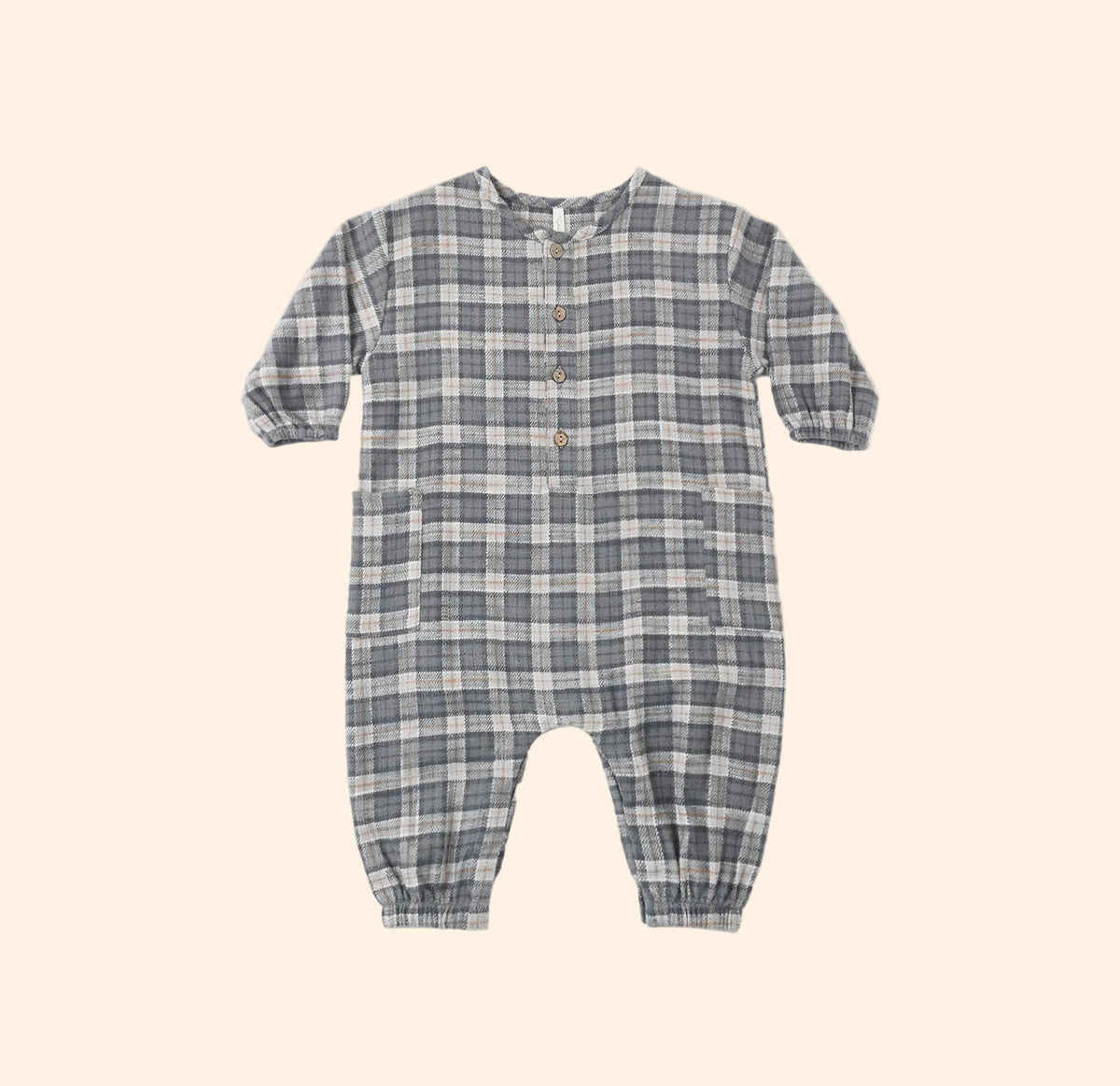 Rylee + Cru Relaxed Woven Jumpsuit - Winter Plaid | HONEYPIEKIDS