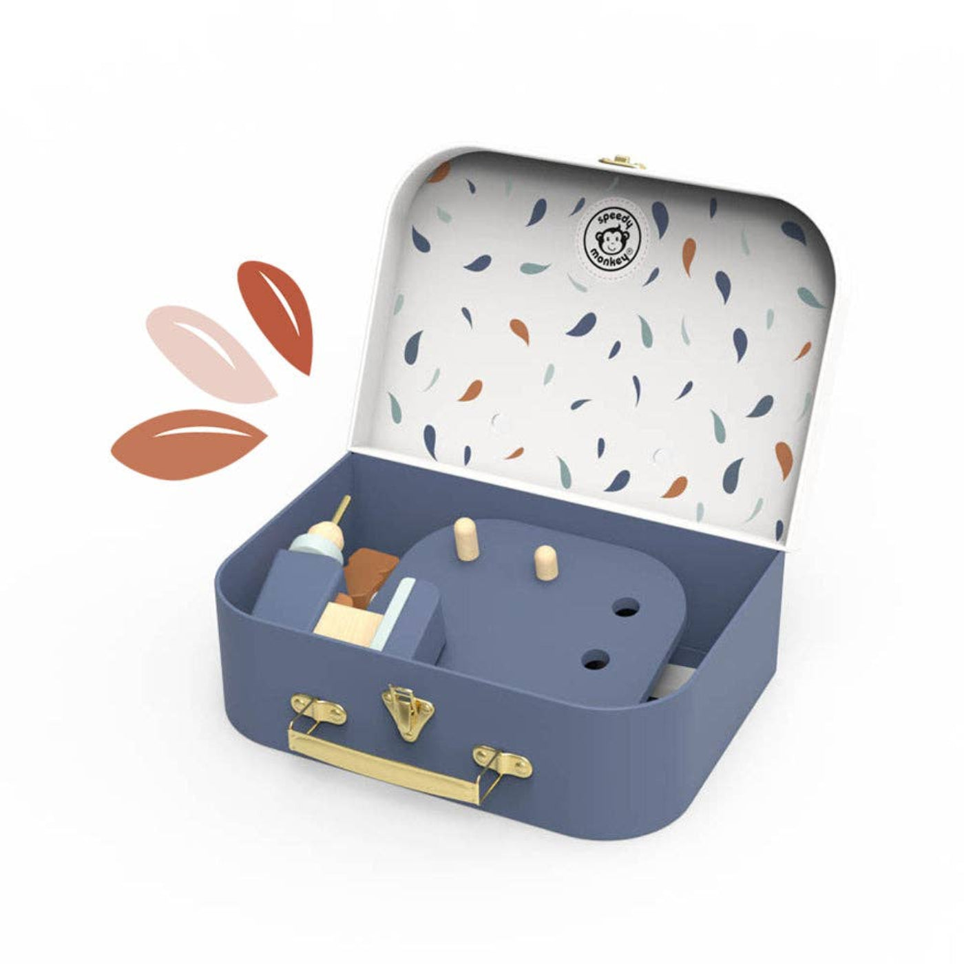 Speedy Monkey Kids Wooden Tool Set Suitcase | HONEYPIEKIDS