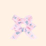 Sweet Wink Alphabet Back To School Bows Clip Set | HONEYPIEKIDS