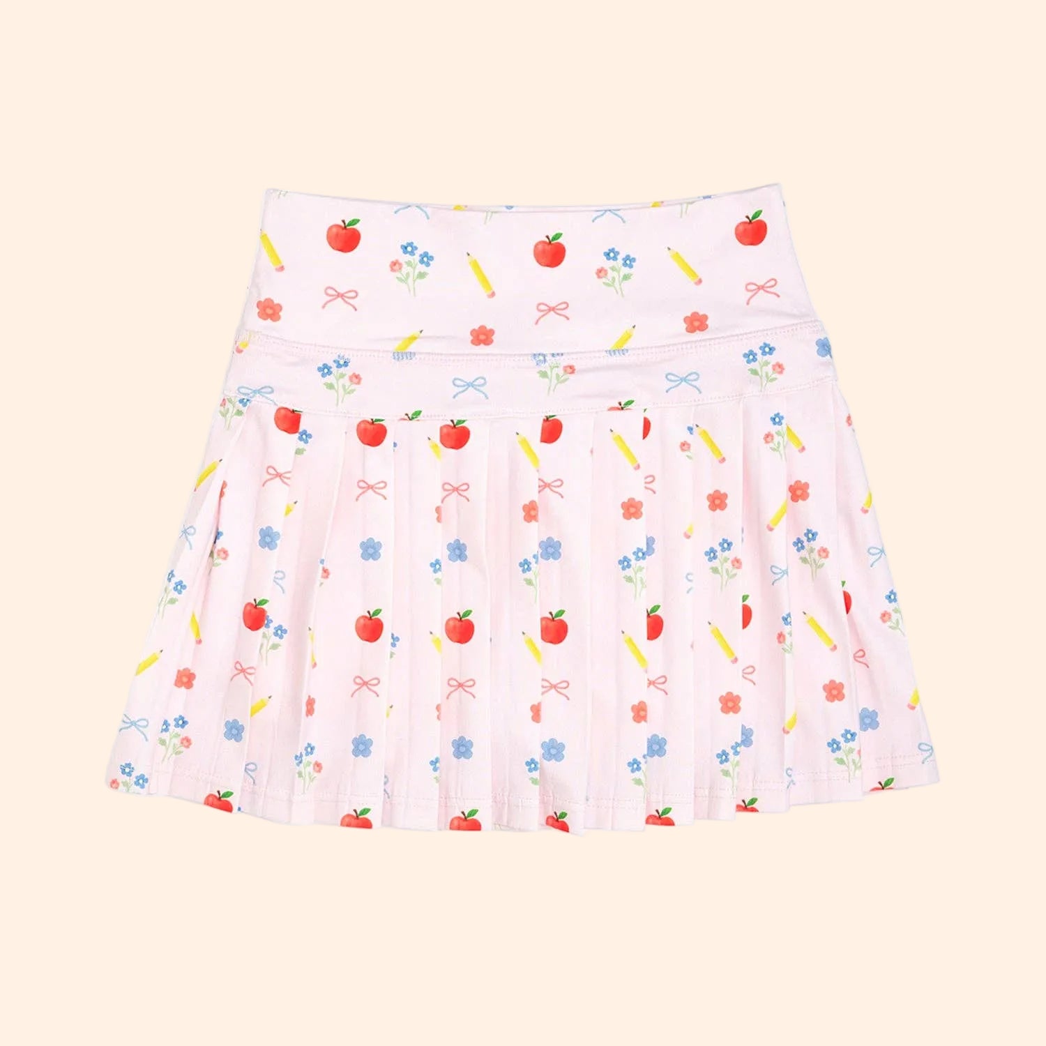Sweet Wink Back To School Themed Athletic Skort | HONEYPIEKIDS