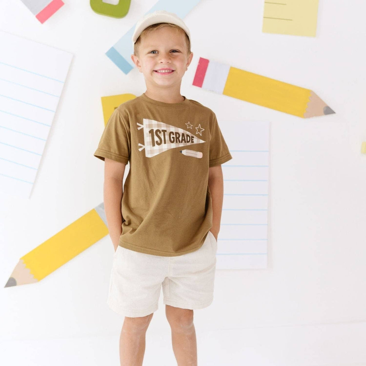 Sweet Wink Boys First Grade Pennant S/S T-Shirt | HONEYPIEKIDS