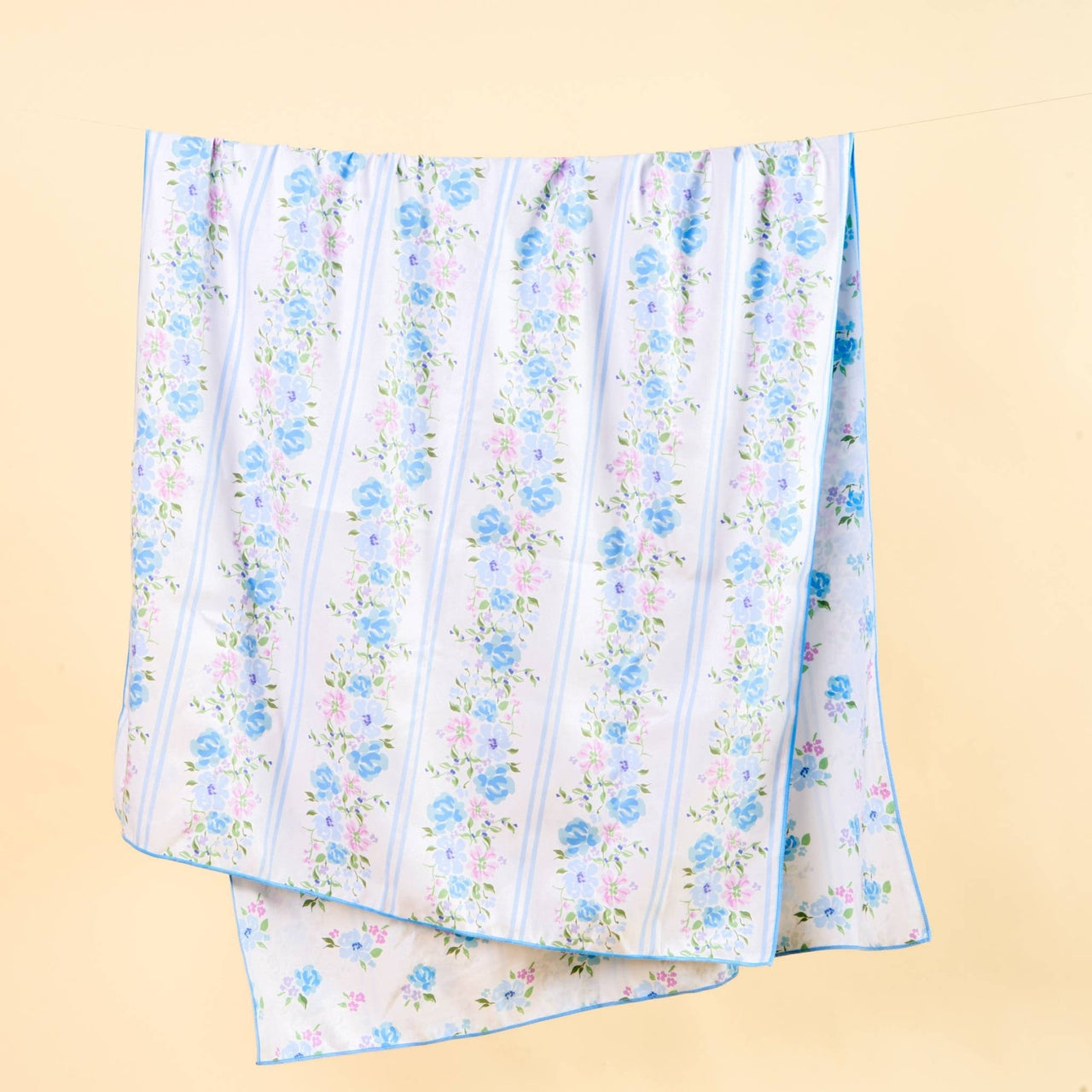 The Darling Effect XL Quick-Dry Beach Towel In a Bag - Petal Parade Blue | HONEYPIEKIDS
