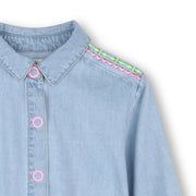 Billieblush Girls Light Denim Collar Dress | HONEYPIEKIDS