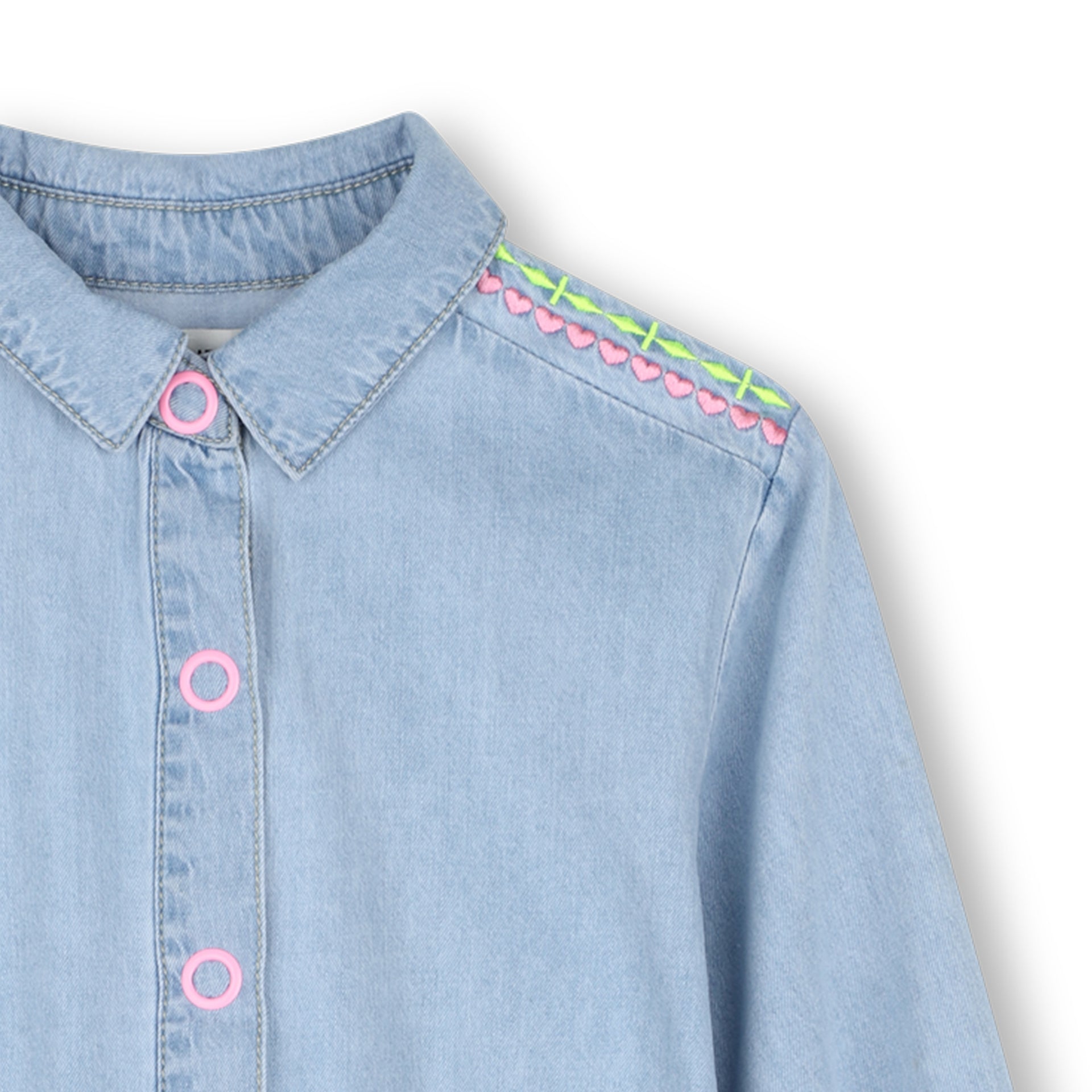 Billieblush Girls Light Denim Collar Dress | HONEYPIEKIDS
