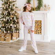 Sweet Wink - Gingerbread Bow Trellis Christmas Sweatshirt- Kids Clothing | HONEYPIEKIDS 