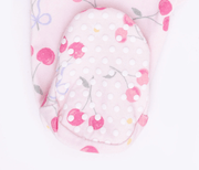 Angel Dear 2 Way Ruffle Back Zipper Footie - Sweet Bow Cherries | HONEYPIEKIDS