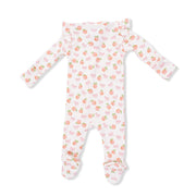 Angel Dear 2 Way Ruffle Sleeve Zipper Footie - Little Peaches | HONEYPIEKIDS