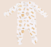 Angel Dear 2 Way Zipper Footie - Cute Pasta | HONEYPIEKIDS
