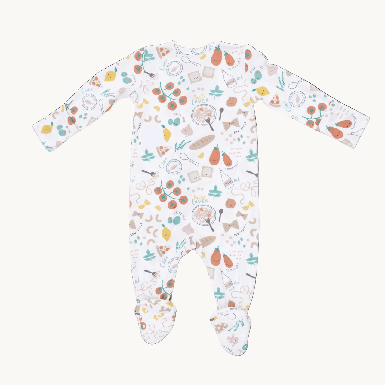 Angel Dear 2 Way Zipper Footie - Pasta Lovers | HONEYPIEKIDS 