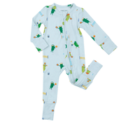 Angel Dear 2 Way Zipper Footie - Pickleball Blue | HONEYPIEKIDS