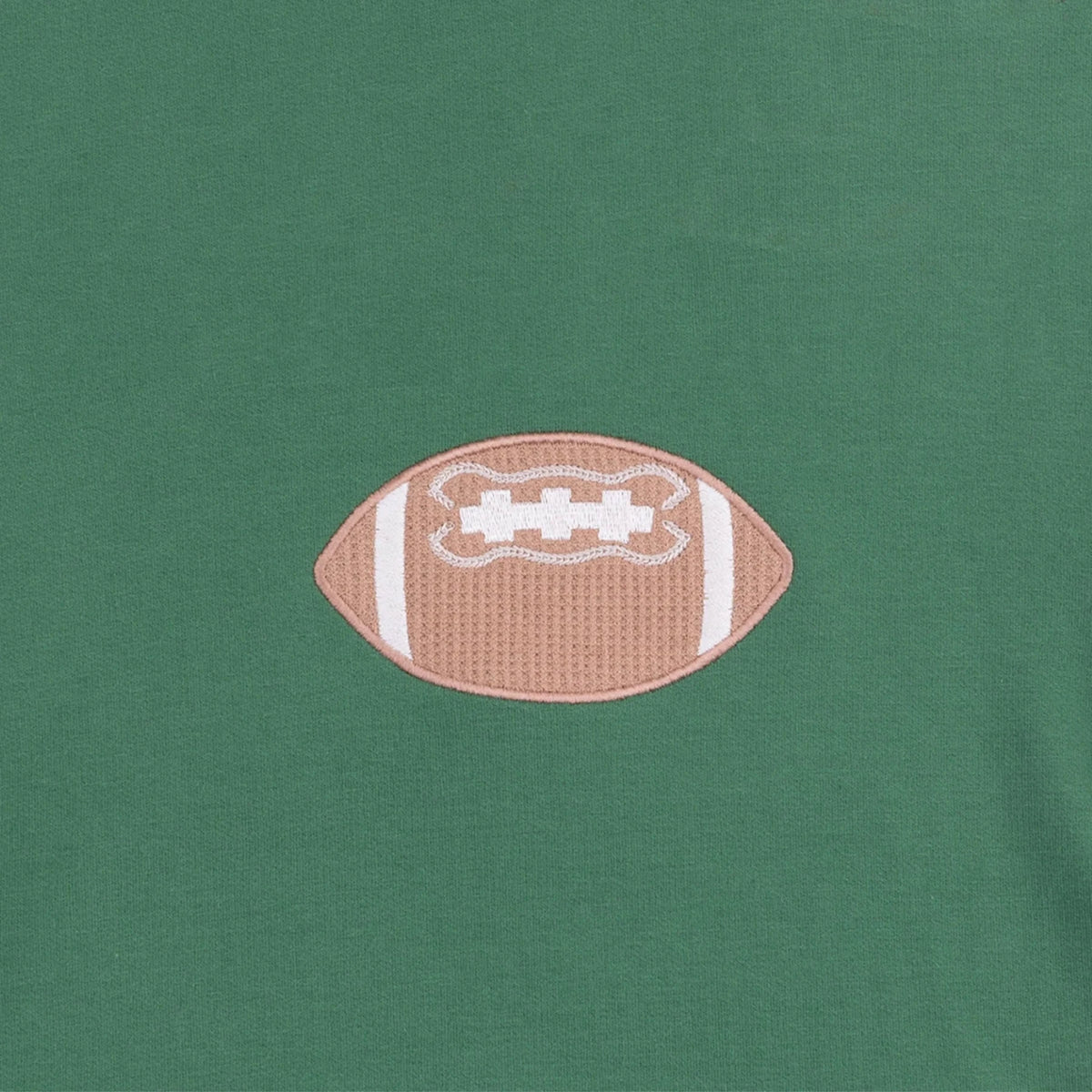 Angel Dear French Terry Varsity Football Sweatshirt - GREEN | HONEYPIEKIDS 