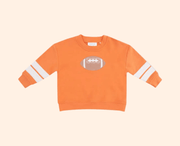 Angel Dear Varsity Football Sweatshirt - Orange | HONEYPIEKIDS