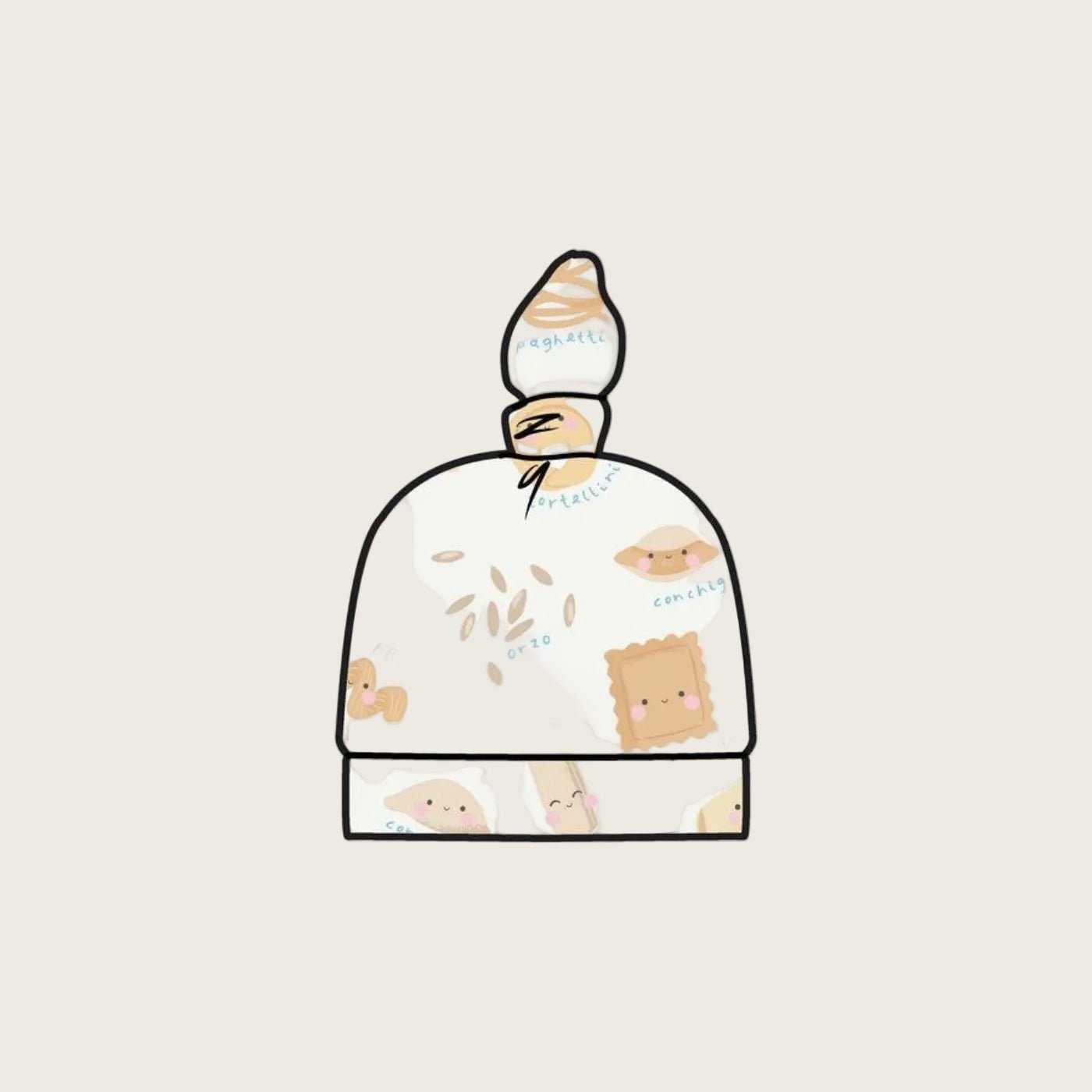 Angel Dear Knotted Hat - Cute Pasta | HONEYPIEKIDS