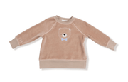 Angel Dear Velour Sweatshirt + Jogger Set - Teddy Bear | HONEYPIEKIDS