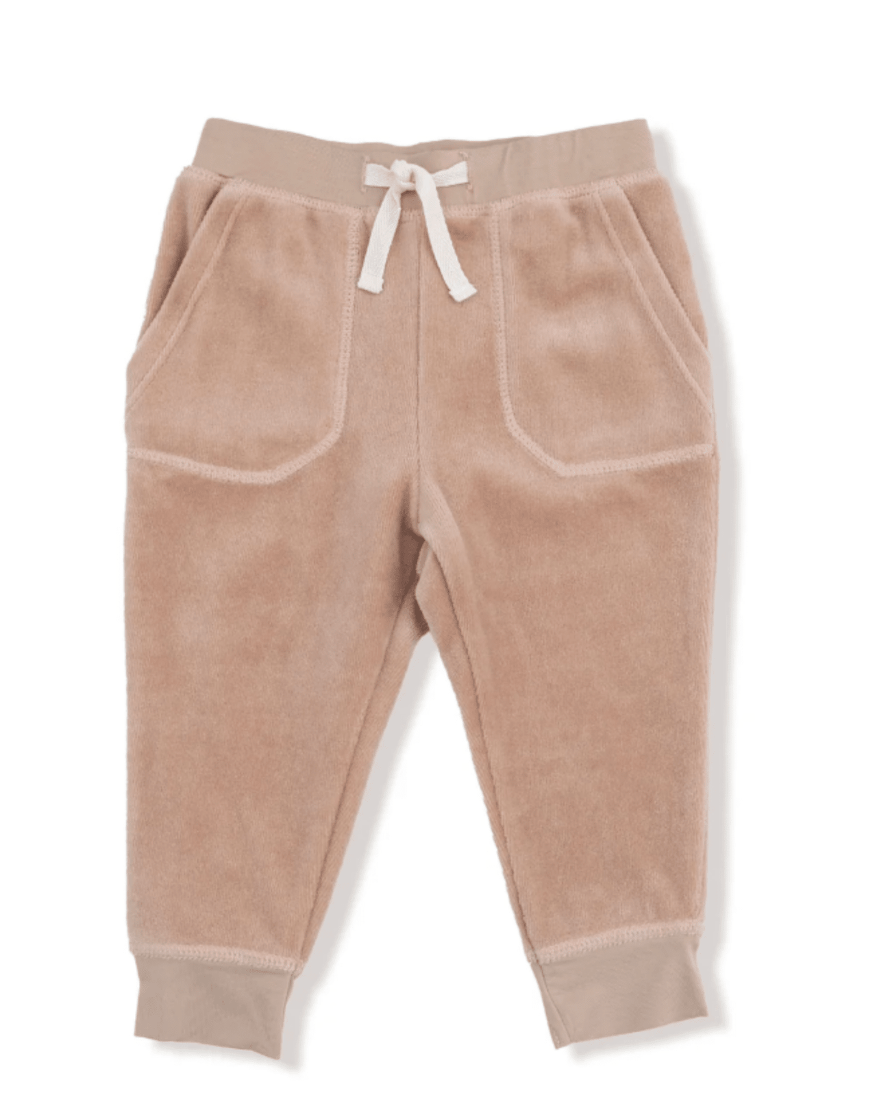 Angel Dear Velour Sweatshirt + Jogger Set - Teddy Bear | HONEYPIEKIDS