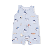 Angel Dear Sleeveless Shortie Romper - Baseballs Playing Baseball | HONEYPIEKIDS