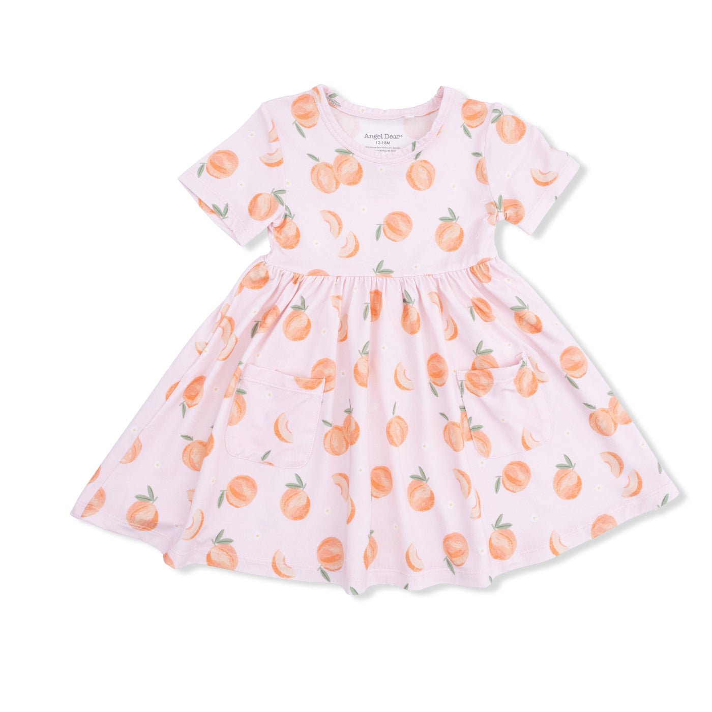 Angel Dear Twirly Dress with Cartwheel Short - Sweet Peach | HONEYPIEKIDS