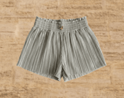 Angel's Face Fortuna Metallic Pleated Shorts | HONEYPIEKIDS 