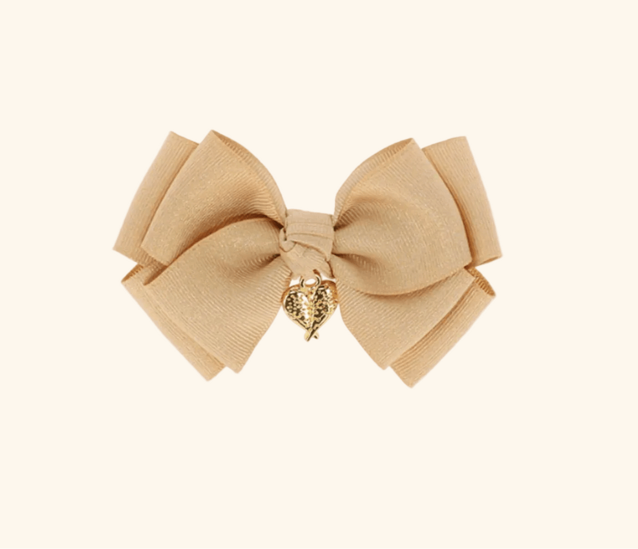 Angel's Face Girls Metallic Gold Big Hair Bow | HONEYPIEKIDS 