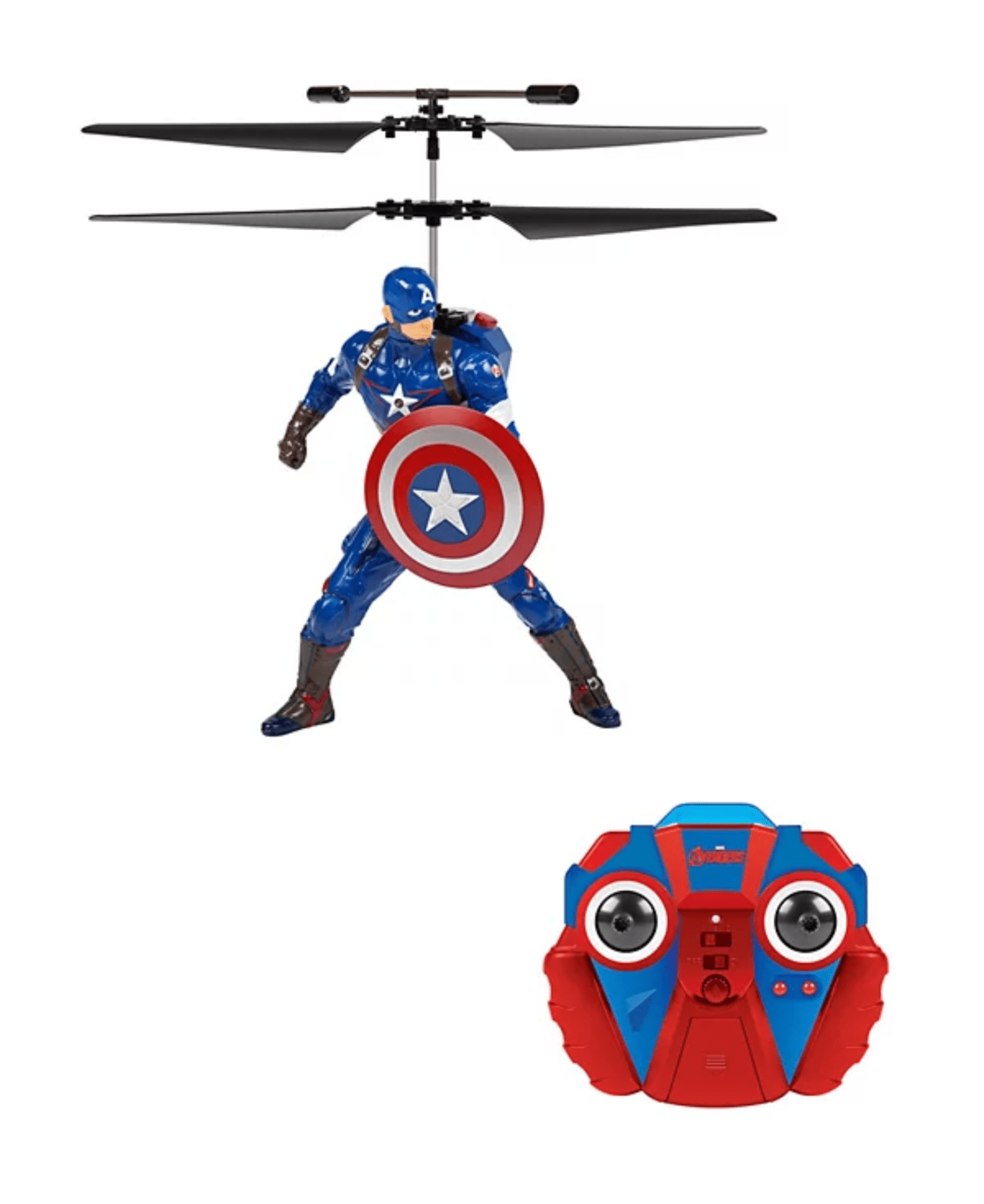 Marvel Avengers Captain America Flying Figure Helicopter by World Tech Toys | HONEYPIEKIDS 