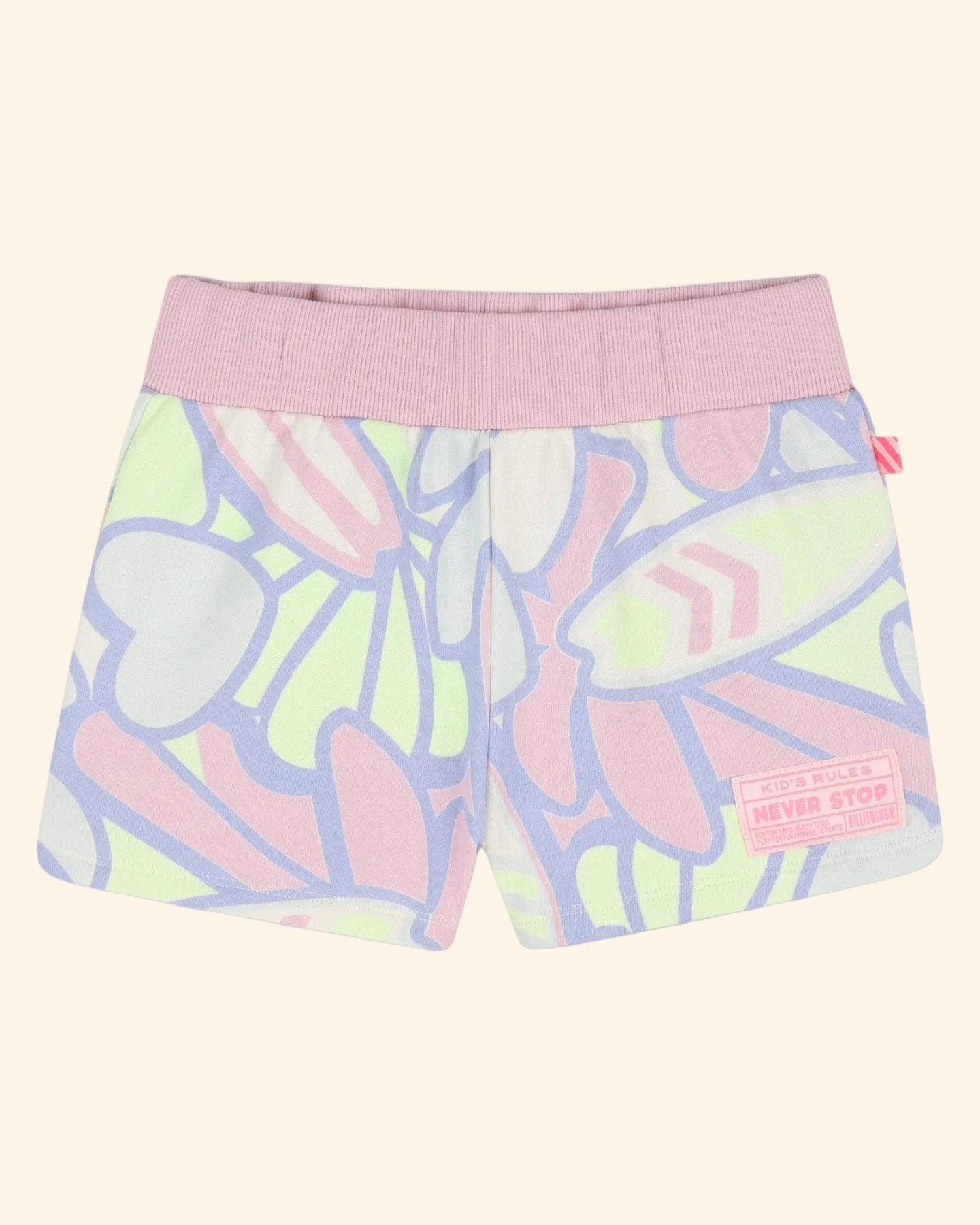 Billieblush Allover Surf Print Shorts – Green Lemon | HONEYPIEKIDS 