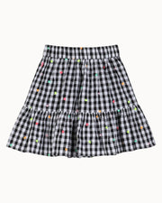 Billieblush Embroidered Hearts Gingham Skirt | HONEYPIEKIDS