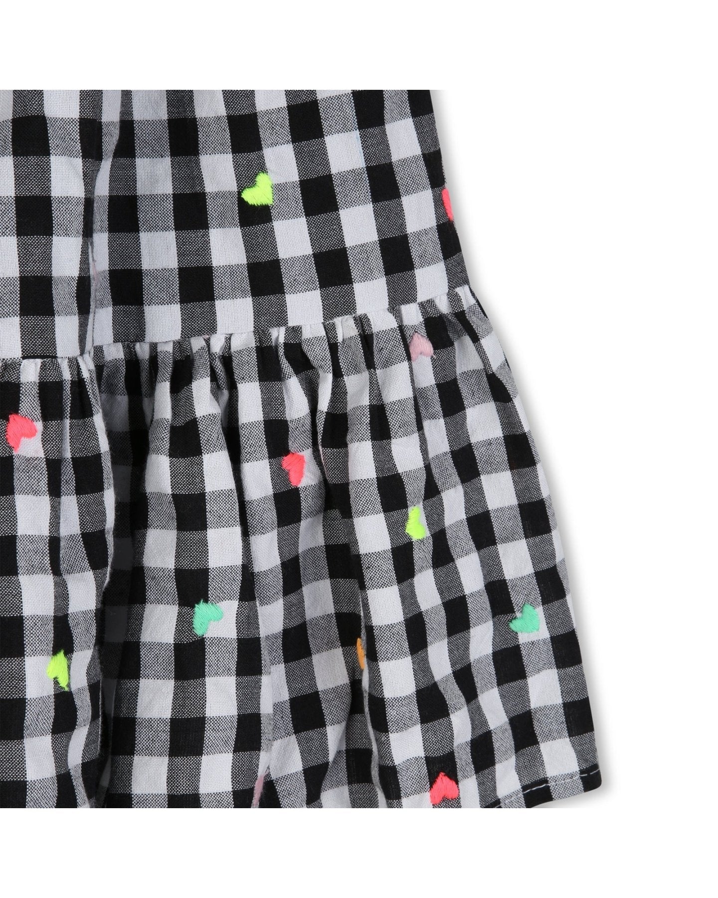 Billieblush Embroidered Hearts Gingham Skirt | HONEYPIEKIDS