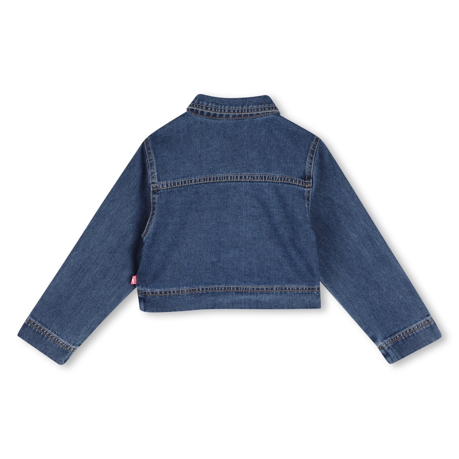 Billieblush Girls Denim Shirt With Icons | HONEYPIEKIDS