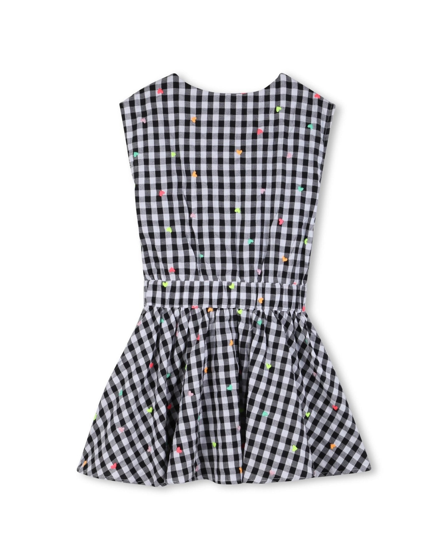 Billieblush Girls Heart Embroidered Gingham Dress | HONEYPIEKIDS 