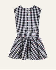 Billieblush Girls Heart Embroidered Gingham Dress | HONEYPIEKIDS 