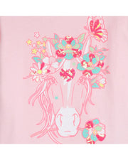 Billieblush Girls Horse Graphic Pink T-Shirt | HONEYPIEKIDS