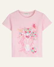 Billieblush Girls Horse Graphic Pink T-Shirt | HONEYPIEKIDS