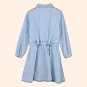 Billieblush Girls Light Denim Collar Dress | HONEYPIEKIDS